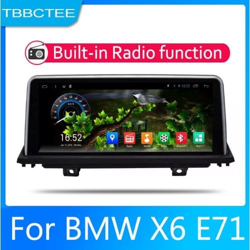 Car multimedia Android Autoradio Car Radio GPS player For BMW X6 E71 2011 2012 2013 Bluetooth WiFi Mirror link Navi