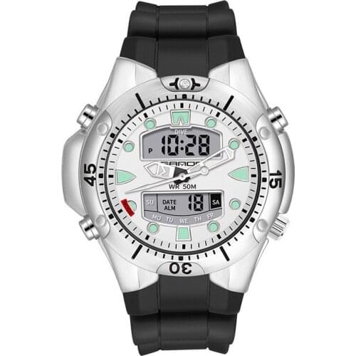 Dual Time Zone Military Mens Watches Top Brand Luxury Waterproof Sport Watch Male Wristwatches for Men Clock Relogio Masculino