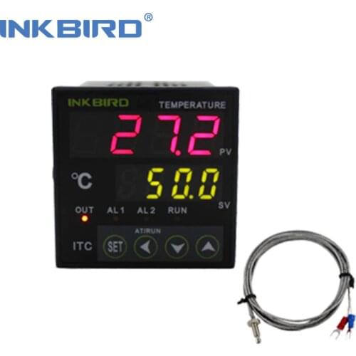 Inkbird Digital PID Temperature Controller on/off Thermostat Ac 100-240V ITC-100RH with K Sensor Thermocouple For home brewing