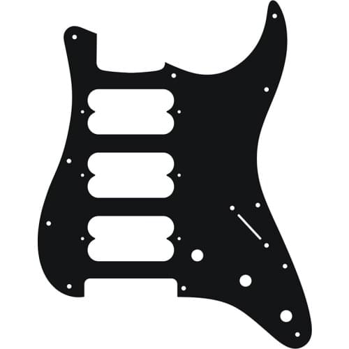 Pleroo Custom Guitar Parts - For 72' 11 Screw Hole Standard St HHH PLAYER SERIES PICKUPS Guitar pickguard Scratch Plate