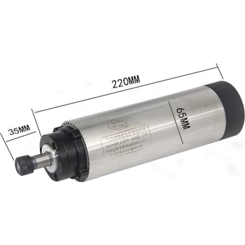 Huajiang air-cooled spindle motor 65 diameter 1.5KW 220/380V 6A 400HZ 0-24000rpm Chuck ER11 engraving machine