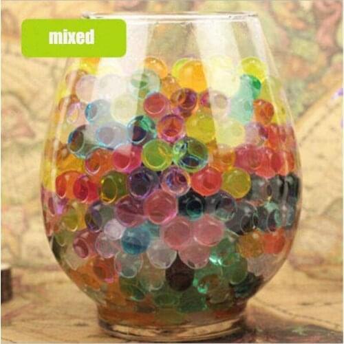 500/20000pcs crystal mud hydrogel gel childrens toy water drop growth water polo wedding home decoration potted plant 5z