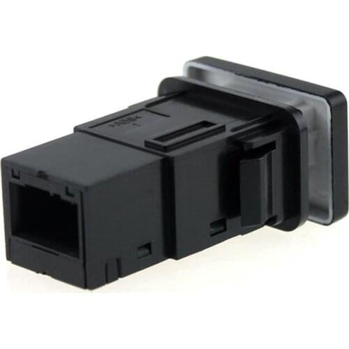 Backlit Parking Pattern Push Button Switch with Connector Wire Kit for Toyota -1.3 x 0.88 Inches, Blue