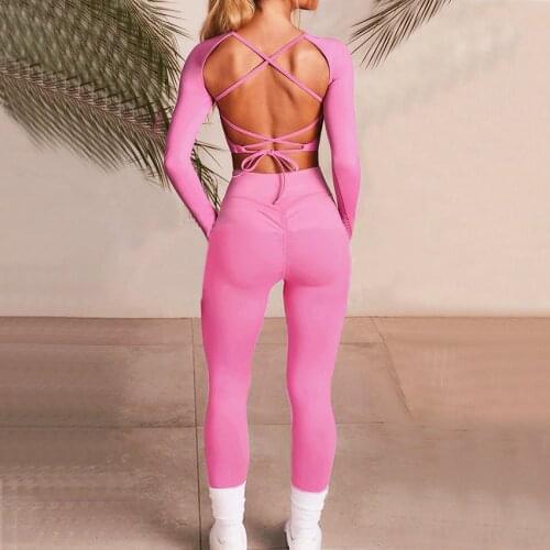 Pad Women 2 Piece Set Printed Yoga Set Long sleeve Casual Suit for Outdoor Sports Fitness Sportswear Elastic Quick Dry Yoga Sets