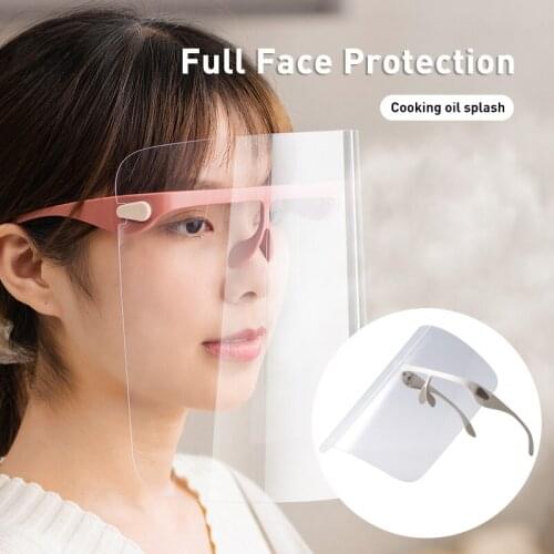 Kitchen Cooking Clear Mask Oil Splash-proof Full Face Protector Reusable Clear HD Large Screen Restaurant Hotel Chef Mouth Masks