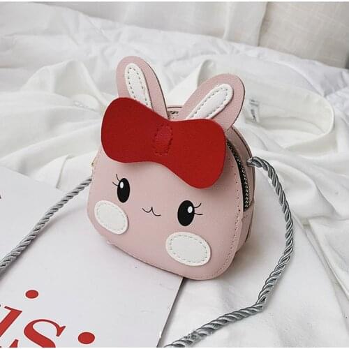 Cartoon Childrens Shoulder Bags Cute Rabbit Frog Messenger Bag Girls Mini Handbags Kids Crossbody Bag Fashion Coin Pocket Pack