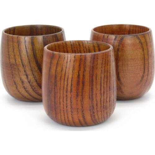 Food Grade Natural Zizyphus Jujube Wood Cup Drinking Tea Cups Drinkware Primitive Handmade Water Coffee Mug Kitchen Accessories