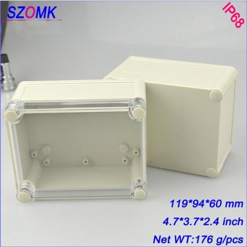 Transparent cover distribution box junction housing (1 pcs) 119*94*60mm enclosure for electronics waterproof plastic enclosure