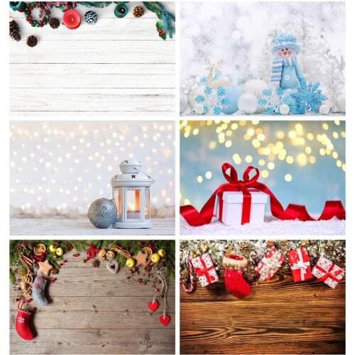 Christmas Pine Cones Wood Board Photo Studio Backgrounds Vinyl Photography Backdrops for Baby Children Food Cake Photo shooting
