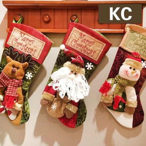 Christmas decoration gifts Santa Claus small socks small gifts gift bag Christmas tree ornaments