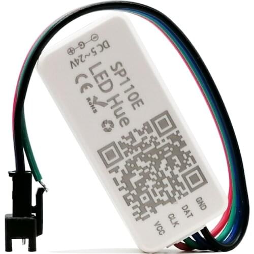 SP110E Led Controller Bluetooth Smart Pixel Light For WS2811 WS2812b WS2813 SK6812 WS2815 RGB RGBW Full Color Led Strip
