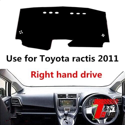 Taijs Right Hand Drive Polyetser Material Car Dashboard Cover Dashmat for Toyota Ractis 2008 2009 2010 2011 2012 2013 Good Fit