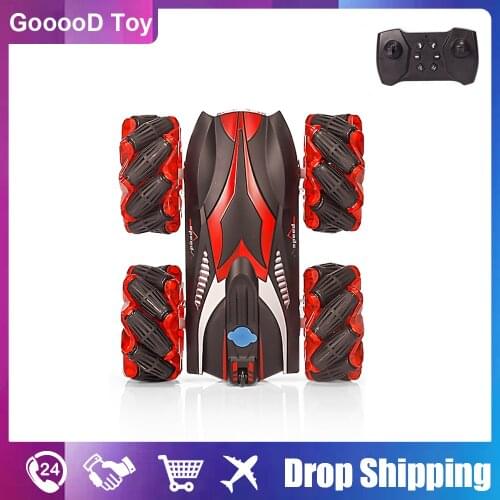 1:16 Rc Stunt Car Sprayable Remote Control Car 4Wd Drive 2.4G Drift 360 Rotation Climbing Off-Road Racing Car Toy for Boy Kids