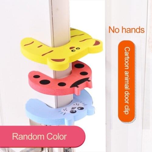 Child Safety Protection Baby Safety Cute Animal Security Card Door Stopper Baby Newborn Care Child Lock Protection From Children