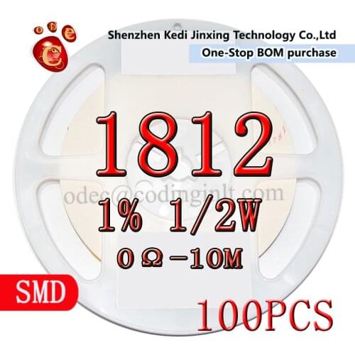 1812 1% 100pcs 100R 110R 120R 130R 150R 160R 180R 200R 220R 240R 270R 300R 330R 360R 390R 430R 470R 510R 560R 620R 680R 750 4532