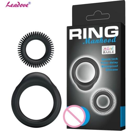 2Pcs/unit Penis Ring Cock Ring Penis Extension Sex Products for Men Delay Lasting Penis Rings Lock Sperm Flexible Adult Sex Toys
