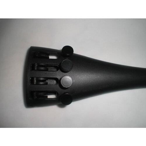 5 PCs Cello Tail Piece with tuners 4/4, Carbon Fiber tailpiece