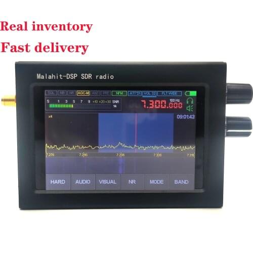 50K~200MHz 400~2GHz SDR Malachite Receiver 3.5 Inch IPS Touching Screen Software Radio SDR Receiver DSP Noise Reduction