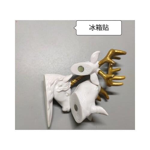 Doll of girl accessories refrigerator magnet horse deer head 1/ 6 gift for girl dongcheng