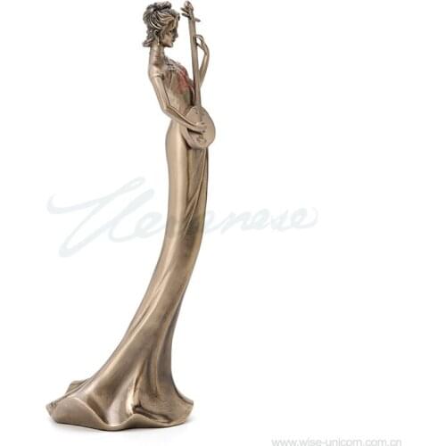 AThree Strings of Cold Cast Copper Slender Womens Band home Operation Explosive Factory Statue Privileges Figure sculpture