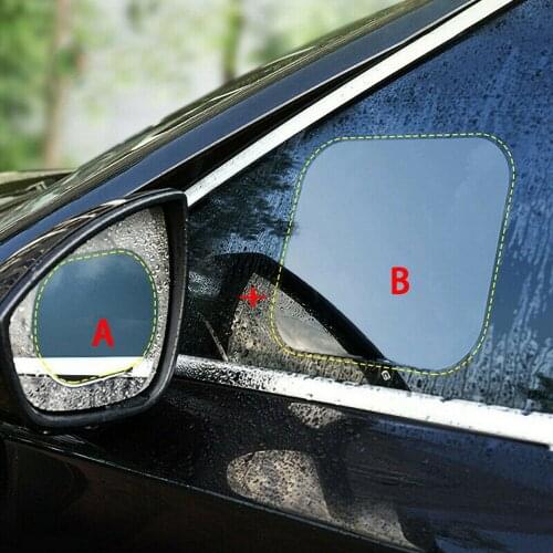 Car Rearview Mirror Rainproof Anti-mist Protective Film Transparent Rain Film Window Foils Mirror Sticker 85*145cm 35*180cm