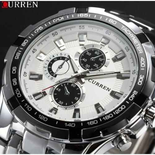 Curren 2018 New Luxury Brand Watches Men Quartz Fashion Sports Male Casual Watch Full Steel Military Watches Relogio Masculino