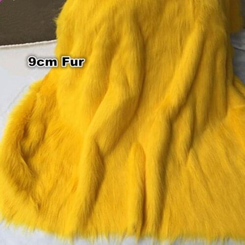 9cm Long Fur Rabit Faux Fur Fabric Soft Plush Faux Fur Fabric Sewing Material Diy Home decoration Cloth Fur 160cmx100cm