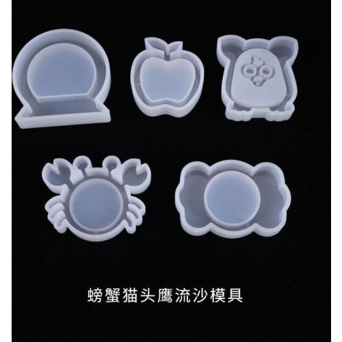 Candy Shaker Molds Epoxy Resin Craft DIY Tools Resin Badge Crab Jewelry Accessories Handmade Charms Mould