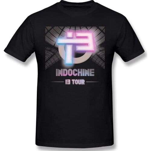 Indo Chine Most Popular Band Rock Indochine Is Mens Basic Short Sleeve T-Shirt R145 Graphic Funny Tshirt USA Size