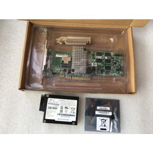 LSI MegaRAID SAS/SATA 9260-4i 4-Port 6Gb/s PCI-E RAID CARD+LSIBBU08+LSI00292 2.0 ssd key