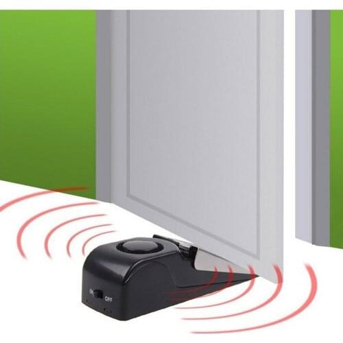 5pcs 120dB Door Stop Alarm System Wireless Home Wedge Shaped Door Stopper Home/Indoor Security Alert Detector Block System