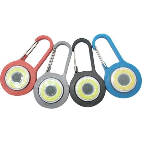 Mini LED Flashlight Torch Light with 3 Modes, Portable Keychain COB Light Outdoor Flashlight for Hiking Climbing Emergency