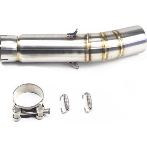 Motorcycle Chrome Exhaust Middle Connecting Pipe Slip on for Honda CBR500 CB500X CB500F