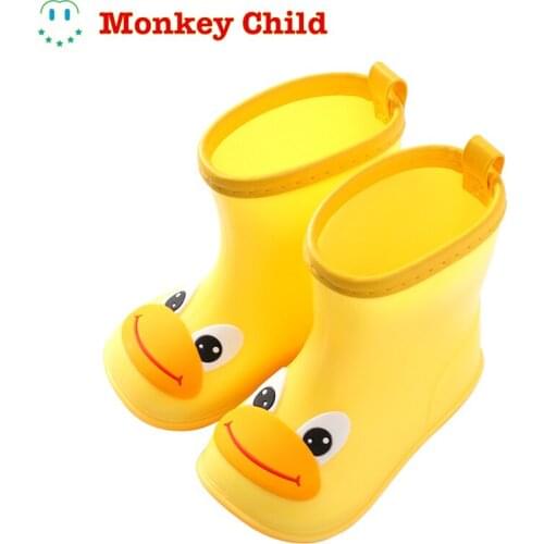 Rain Boots Kids for Boys Girls Cute Boots Rain shoes Waterproof Baby Non-slip Rubber Water Shoes Children Rainboots 4 Seasons