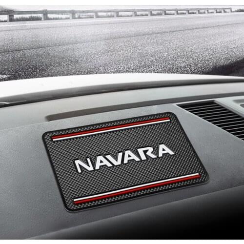 Car Non-Slip Mat Auto Silicone Interior Dashboard Phone Anti-Slip Storage Mat Pad fit for Nissan Navara d40 d22 d23 np300