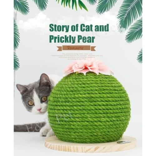 Cat New Scratching Board Pricky Pear Funny Toy For Kitten Cactus Fashion Product Nail Pad Sisal Cat Scratcher Game Decoration