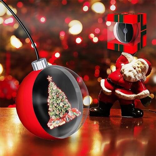 New Year Gifts Navidad Ball Merry Christmas Christmas Decoration 3D Holographic Four pattern Transformations Creative Ball