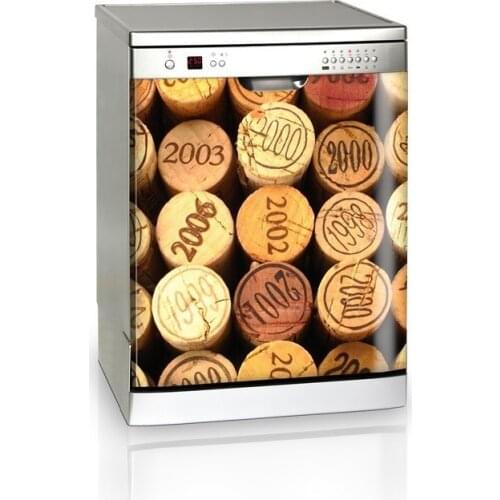 Wholesale 3D Wine Bottle Corks SelfAdhesive Dishwasher Refrigerator Freeze Sticker Kids Art Fridge Door Cover Wallpaper