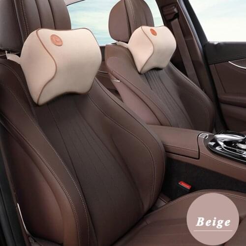 Car Neck Massage Pillow 3D Memory Foam Safety Seat Support Headrest Cushion for Audi BMW Nissan Land Rover LADA Ford Car Styling