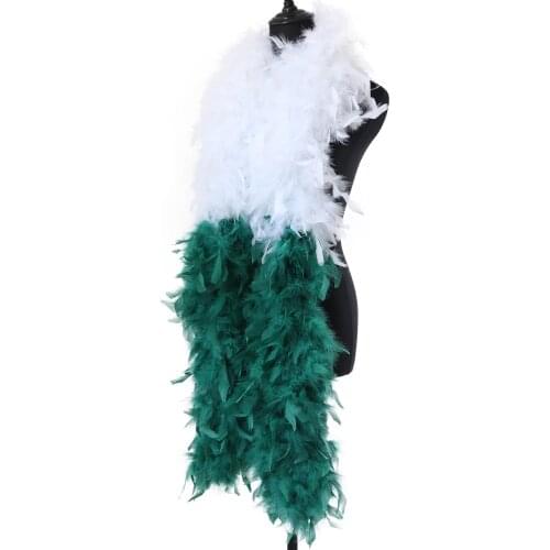 Fluffy 90G high Quality Turkey Feather boa Ribbon shawl Clothing Dress Accessories holiday&Wedding Party Decoration feathers