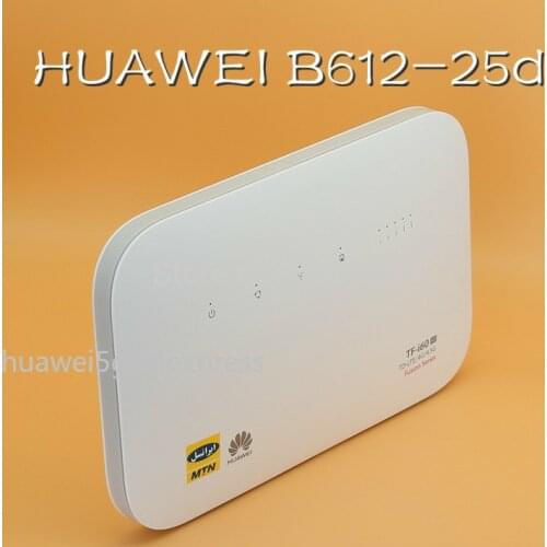 Unlocked Huawei B612 B612s-25d Router 4G LTE Cat.6 300Mbs CPE Router 4G Wireless Router +2PCS Antenna PK B525 E5186