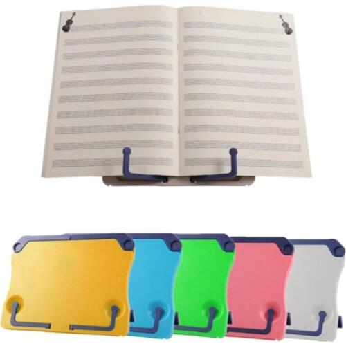 Folding Portable Desktop Sheet Music Book Stand Holder Table Top Cook Bookend Reading Shelf Organizer Tablet Phone Bracket