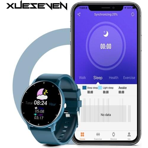 XUESEVEN ZL02 Smart Watch Full touch IP67 Waterproof Smartwatch Blood pressure Fitness Sports Watches Bracelet for Android IOS