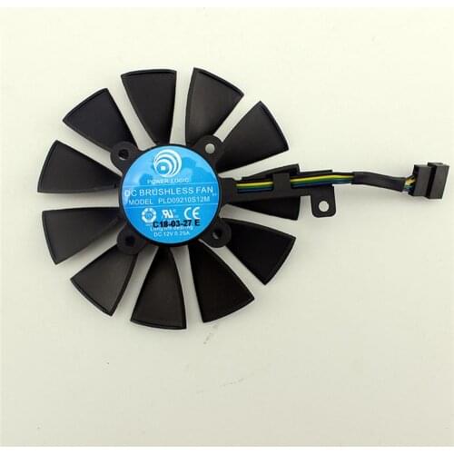 Cooling Fan GPU VGA Cooler fan Replacement PLD09210S12M PLD09210S12HH for ASUS ROG STRIX GTX1060 1070 1080TI