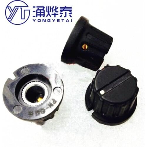 YYT 2PCS Imported knob PN-8E pass kill (semi-circle-flower) shaft handle knob 20X16.5MM inner hole 6.4MM
