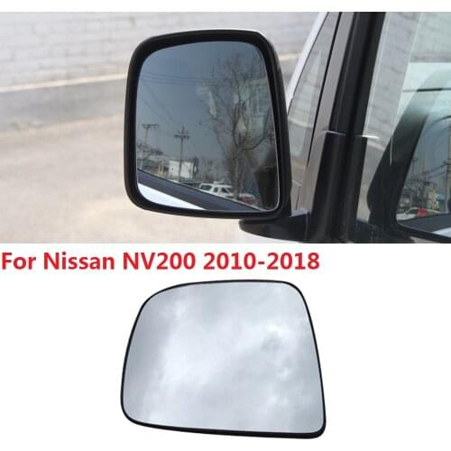 CAPQX For Nissan NV200 2010-2018 Outside Rearview Mirror Glass Side Mirror Rear View Mirror Reversing Mirror Lens without heated