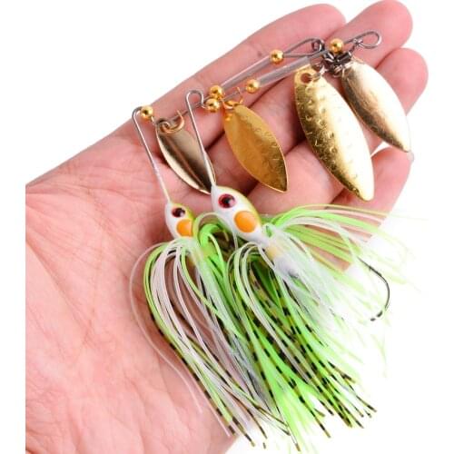 1PCS Spinner Bait 10G 16G Metal Lure Hard Fishing Lure Spinner Lure Spinnerbait Pike Swivel Fish Tackle Wobbler Fish Accessories