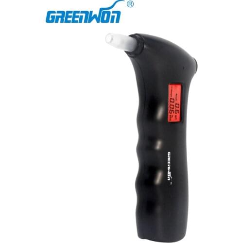 2019 greenwon 65s MiniAlcohol Tester Breathalyzer Alcohol Detector With Red Backlight LCD Display & 5 Mouthpieces