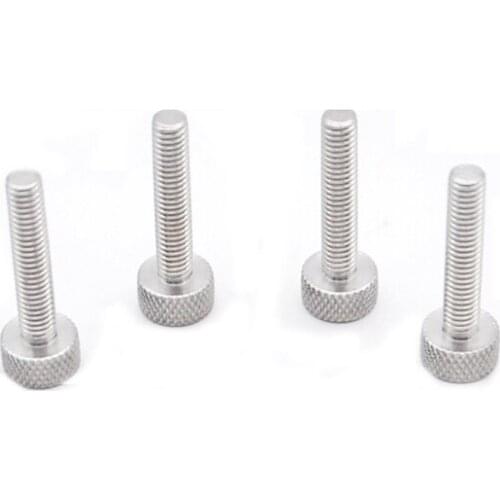 3pcs M6 stainless steel hand screw bolt round heads knurling net screws home decoration bolts 25mm-35mm length
