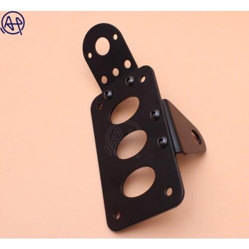 Motorcycle Accessories Side Mount Motorcycle License Plate Bracket Fit For Harley Chopper Brake Tail Light
